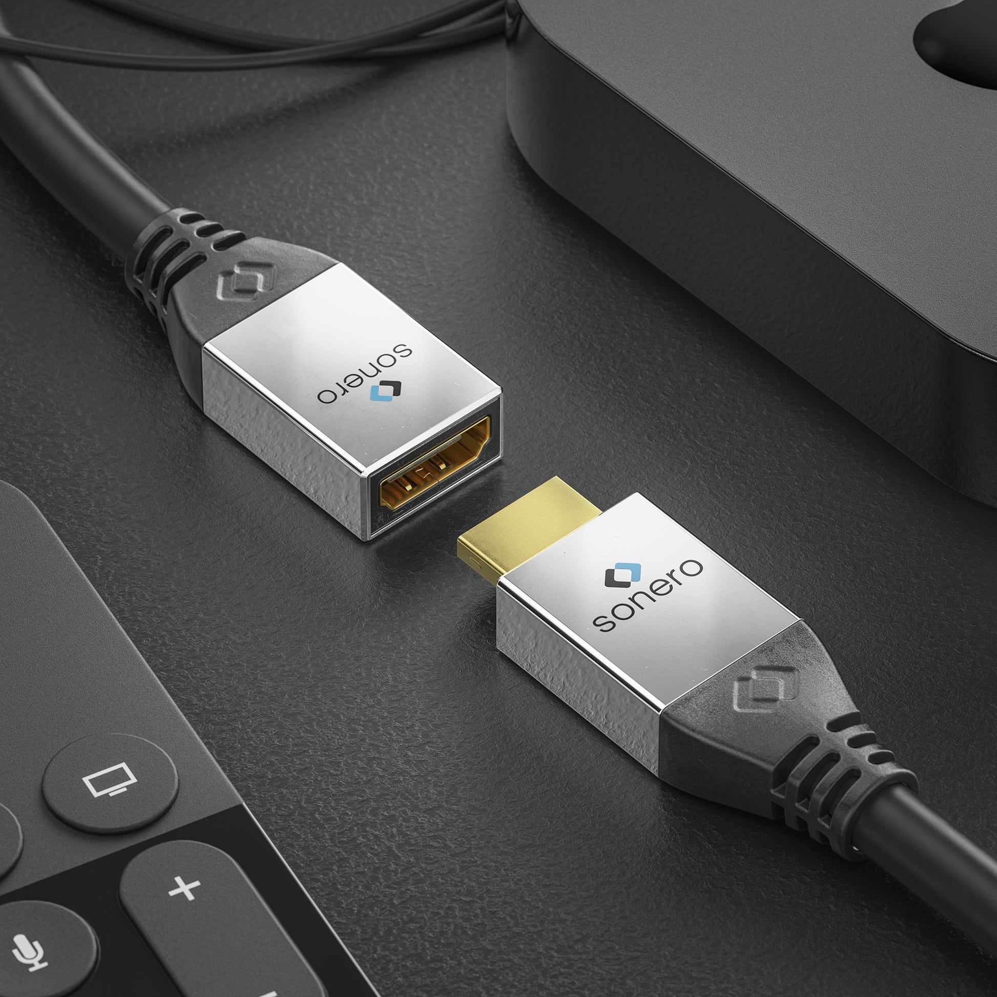 Sonero Mini HDMI auf HDMI Kabel HDMI 2.0 – 4K 60 Hz – 0,25 m – HDR, ARC