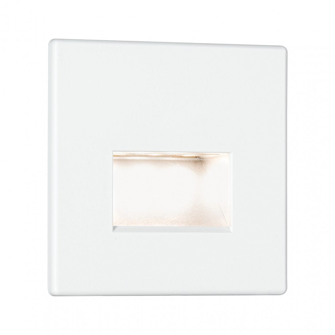 Paulmann Einbauleuchte Edge – 8 × 8 × 0,5 cm, 100 lm, 1,2 W, 2700 K, warmweiss, weiss