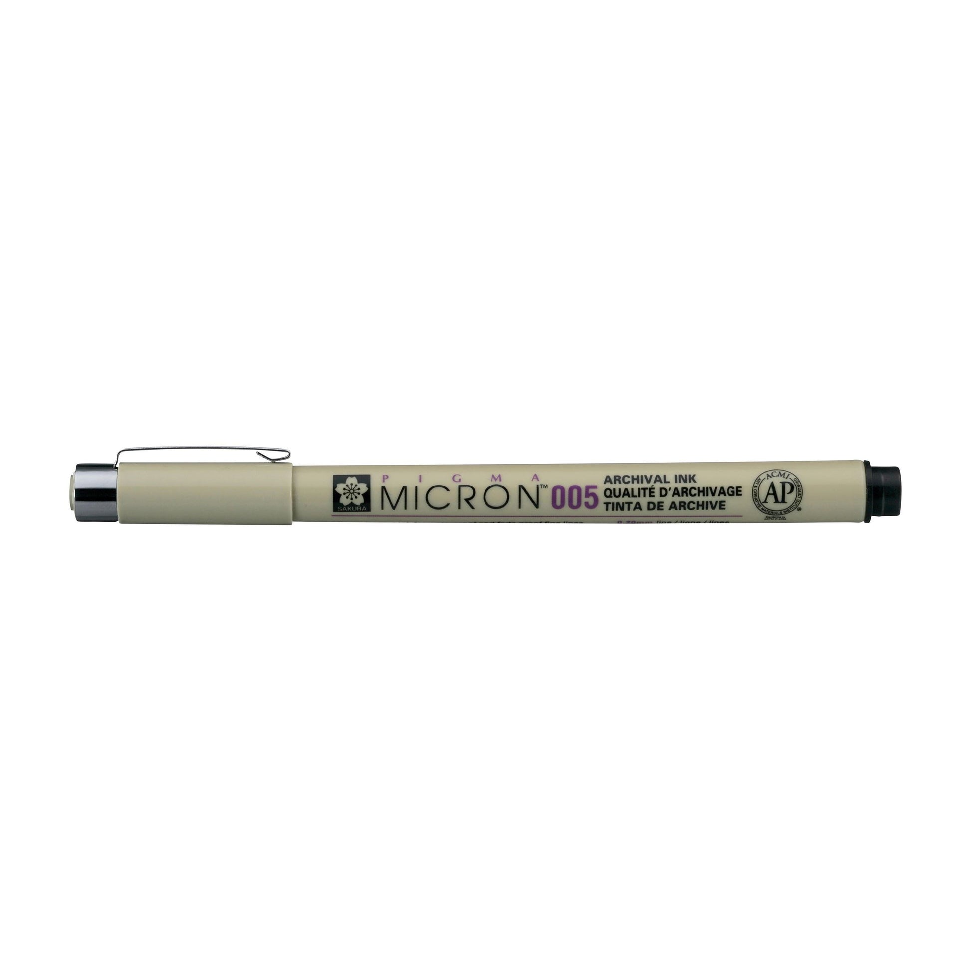 Sakura Pigma Micron Fineliner 0,2 mm – schwarz – wasserfest