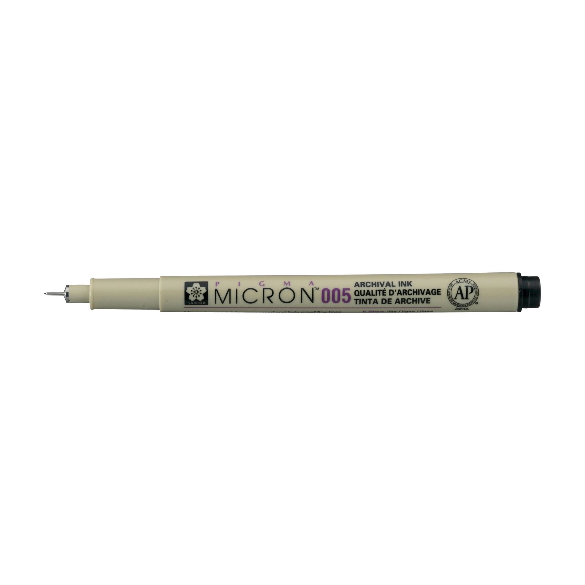 Sakura Pigma Micron Fineliner 0,2 mm – schwarz – wasserfest
