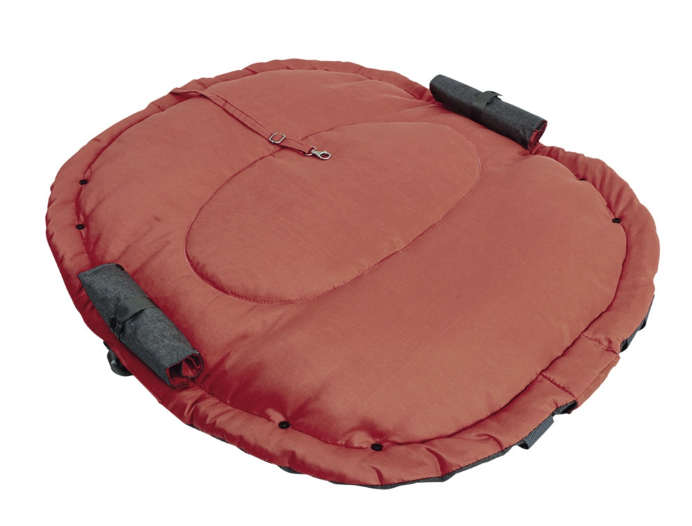 Nobby Weicher Haustierträger – für Katze, Hund – bis 8 kg, 69 × 22 × 28 cm – grau/terracotta