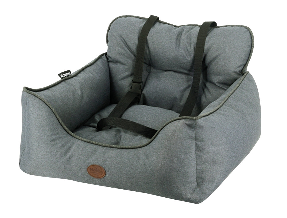 Nobby Autositz Kadek – maschinenwaschbar bis 30 °C – für Hunde – 500 × 340 × 550 mm – hellgrau