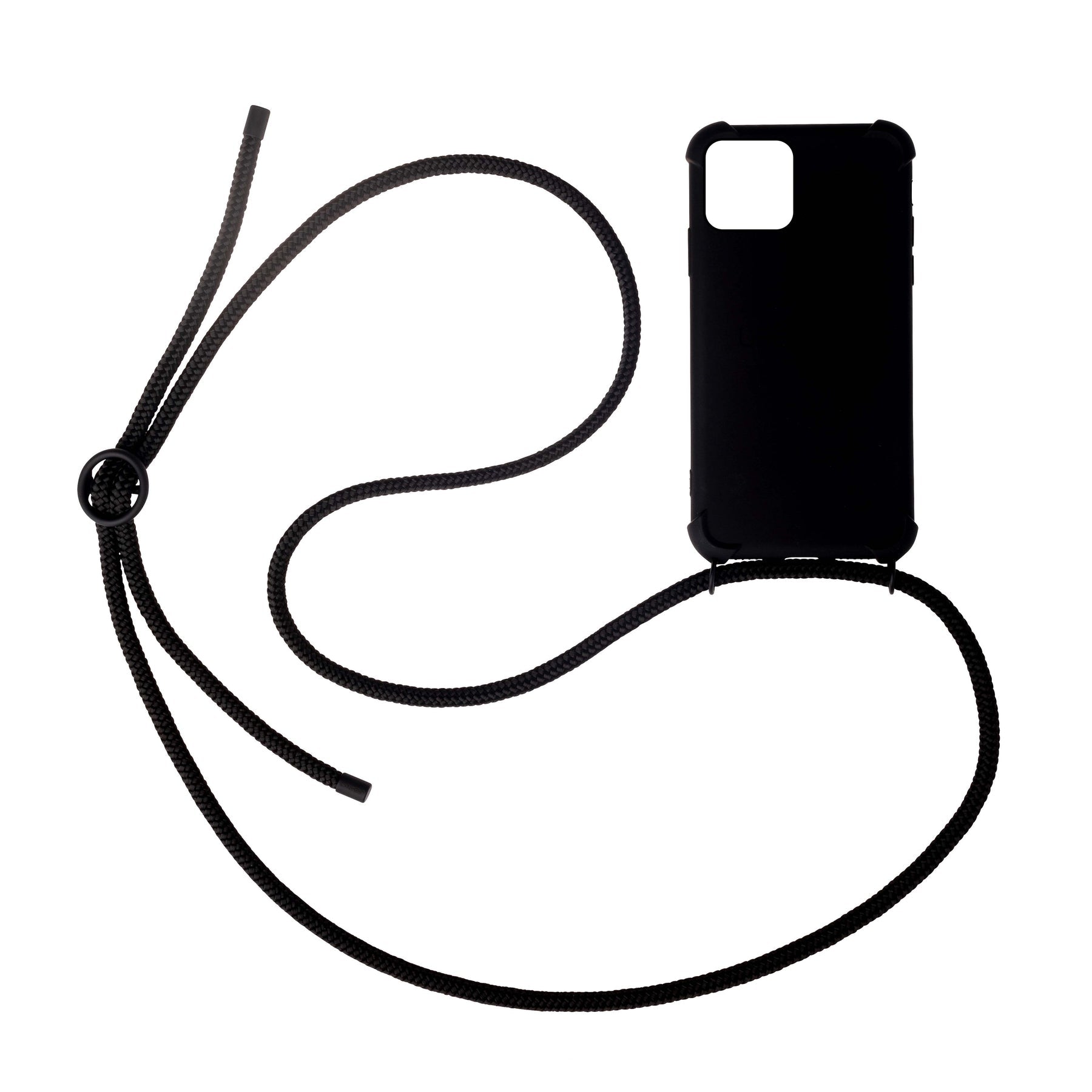 Urbany's Necklace Case – Backcover – für Apple iPhone 14 Pro, Kunststoff, Schwarz, mit Trageschlaufe