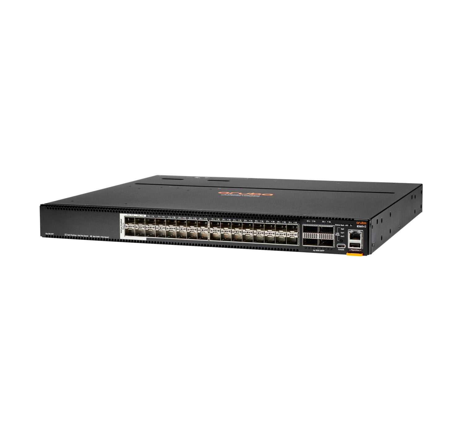 HPE Aruba Networking 8360-32Y4C v2 – Managed Switch – 32×SFP+, 4×QSFP28, L3, 1U