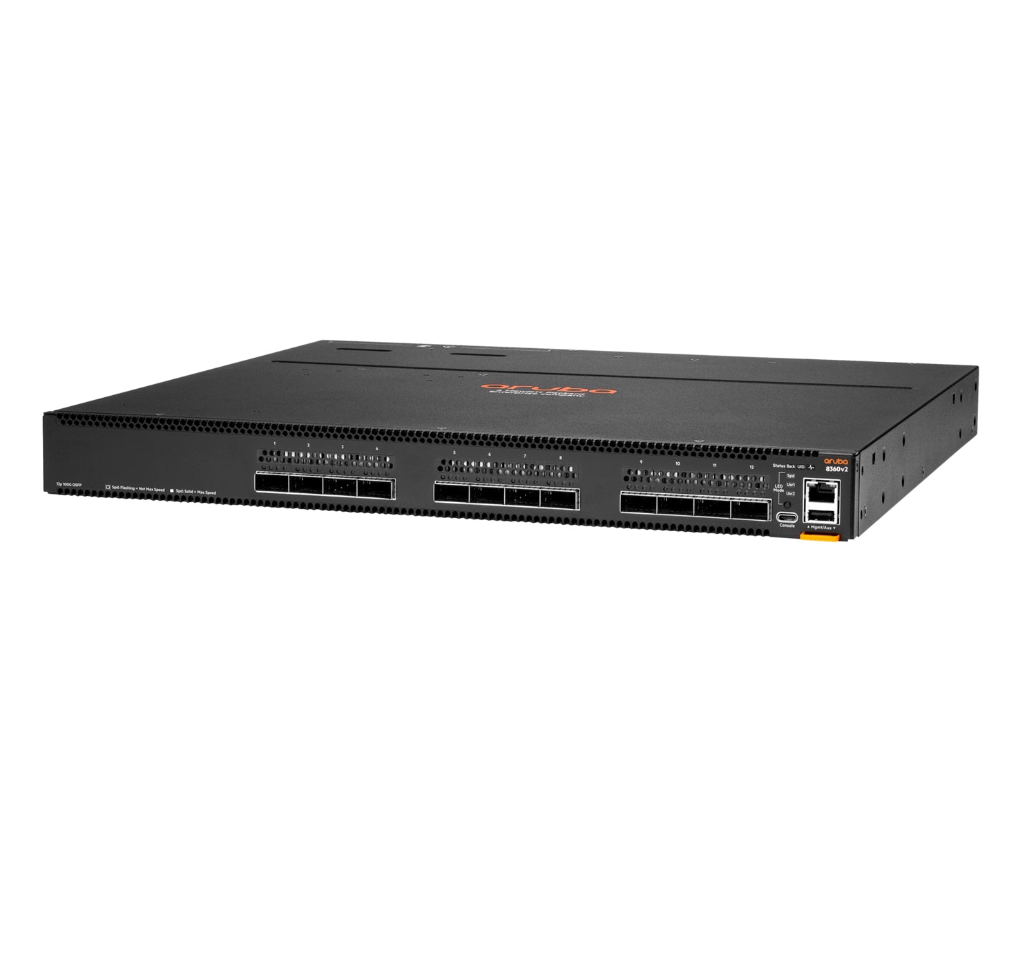 HPE Aruba Networking 8360-12C v2 – Managed Switch – 12×100G QSFP+, L3, 1U