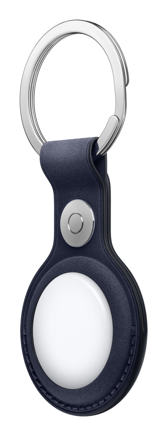 Apple AirTag Schlüsselanhänger FineWoven für AirTag – Mikro-Twill/Edelstahl, Navy