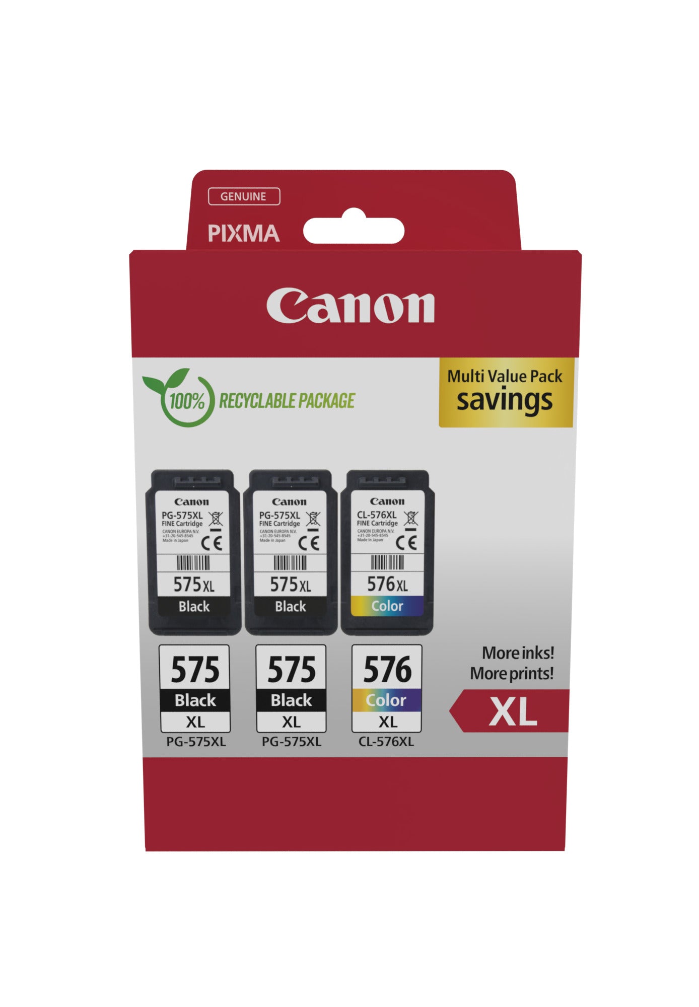 Canon Tintenpatronen-Multipack PG-575XL/CL-576XL