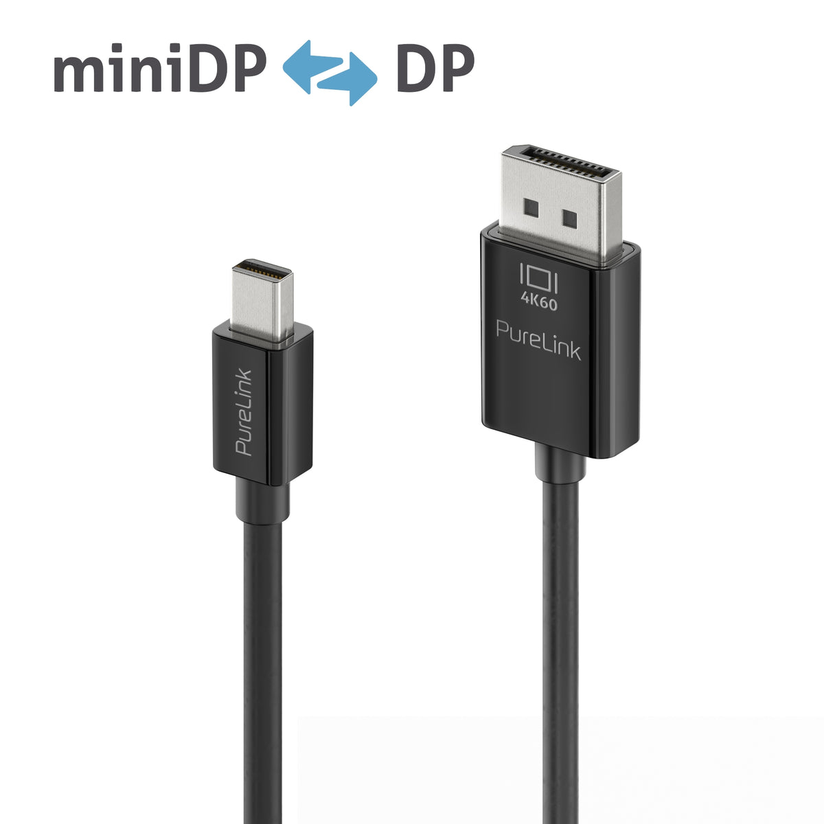 PureLink Mini-DisplayPort-auf-DisplayPort-Kabel DP 1.2 4K 60 Hz – 1,5 m