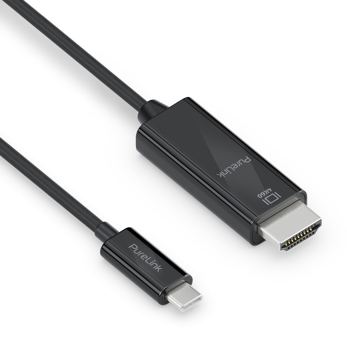 PureLink USB-C (Stecker) auf HDMI (Stecker) Adapter, HDMI 2.0, 4K@60 Hz, 1,5 m, DisplayPort-Alt-Modus