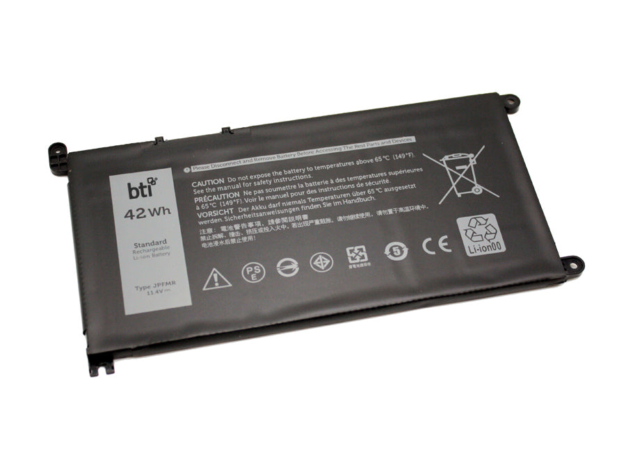 BTI Notebook-Akku – für Dell Chromebook 3400, 3100 – 42 Wh, 11,4 V (3 Zellen) – Schwarz