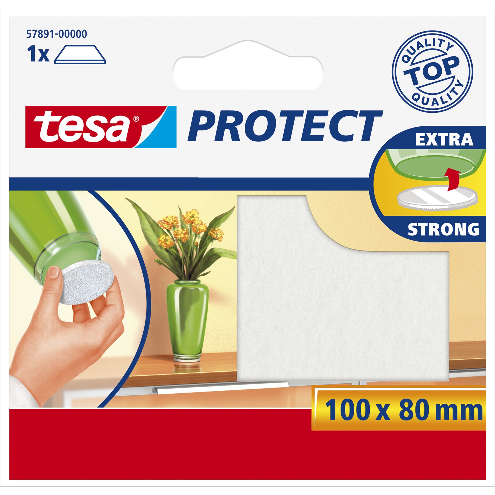 TESA Filzgleiter für Möbel, rechteckig