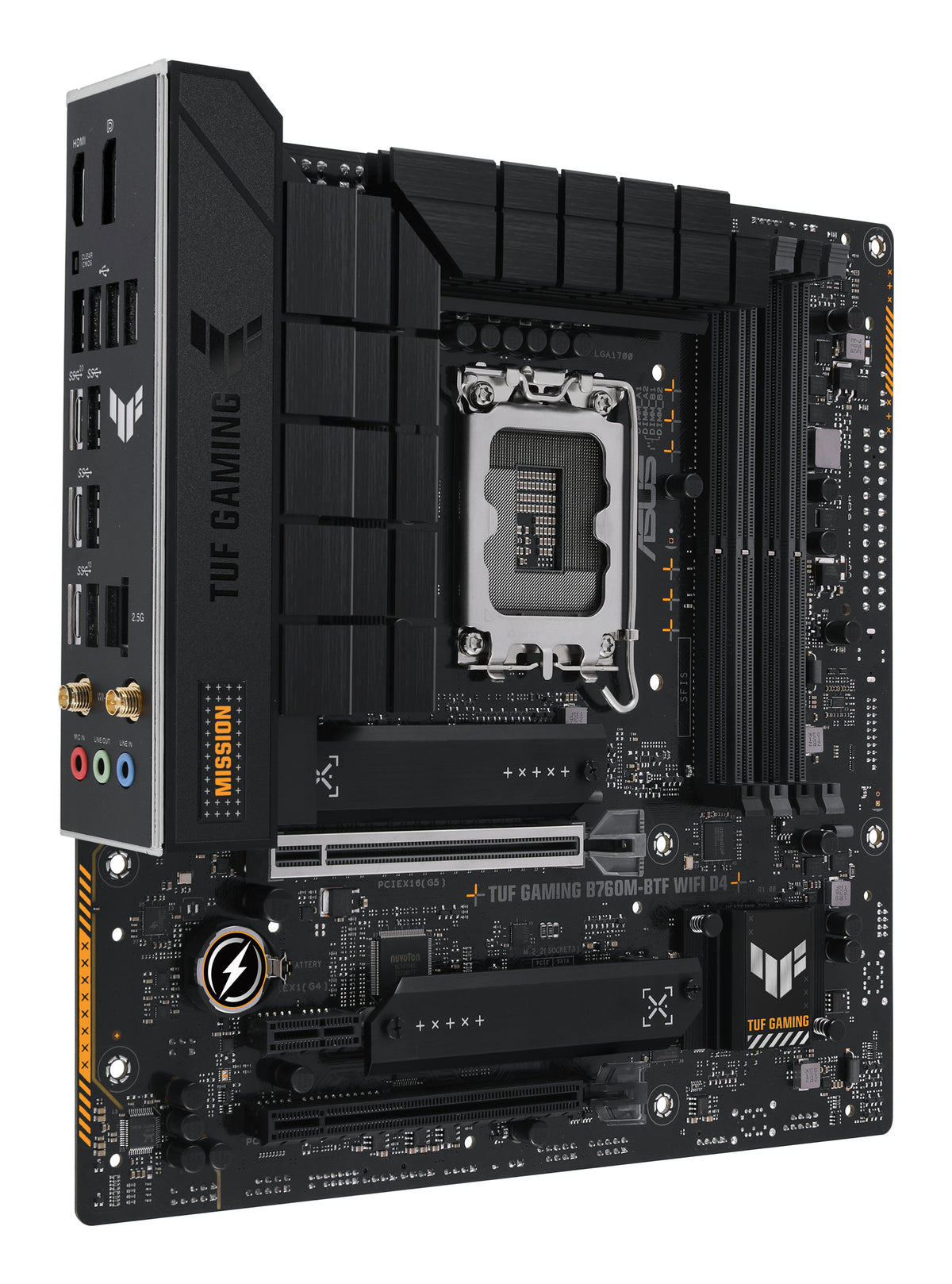 ASUS TUF GAMING B760M-BTF WIFI D4 – Mainboard – LGA 1700, Intel B760, mATX, DDR4
