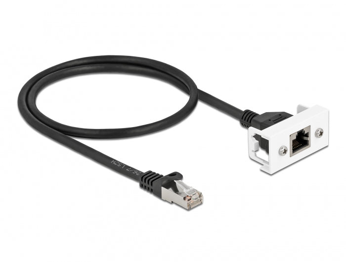 DeLOCK Patchkabel – Cat 6A S/FTP, 0,5 m, Schwarz, LSZH, RJ-45