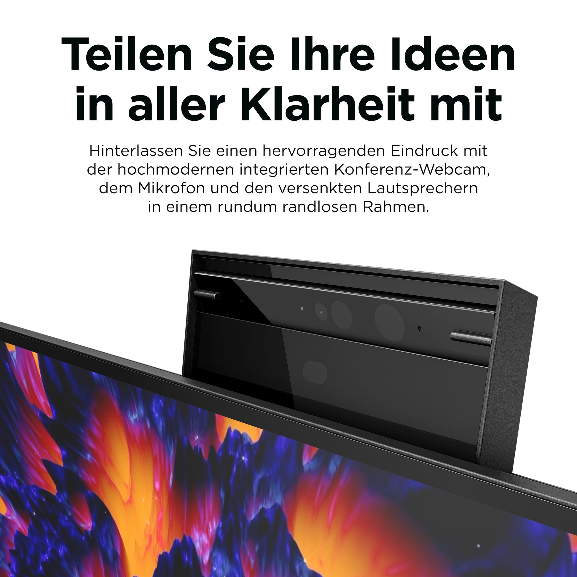 HP Z24M G3 – Monitor, 23,8", IPS, 90 Hz, 400 cd/m², Webcam, Mikrofon, Lautsprecher, USB-C, Silber