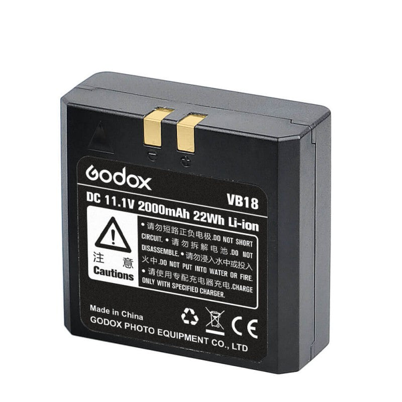 Godox VB-18 Li-Ion Akku – für Godox V850, V850II, V860 und andere – Schwarz