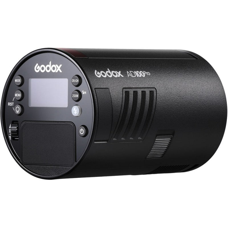 Godox AD100Pro Akku-Blitz – 100 W, Leitzahl 26, Akku 18,72 Wh – für Canon, Fujifilm, Nikon u. a. – Schwarz