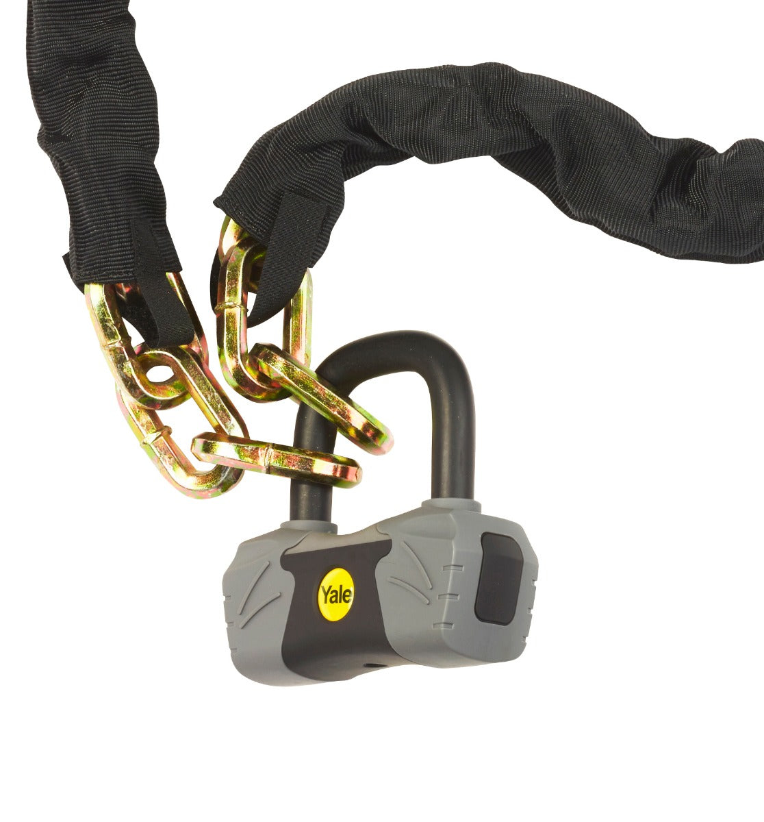 Yale YCL3 Kettenschloss – Titan, 1,8 m, Ø14 mm, Sold Secure Gold, Gold