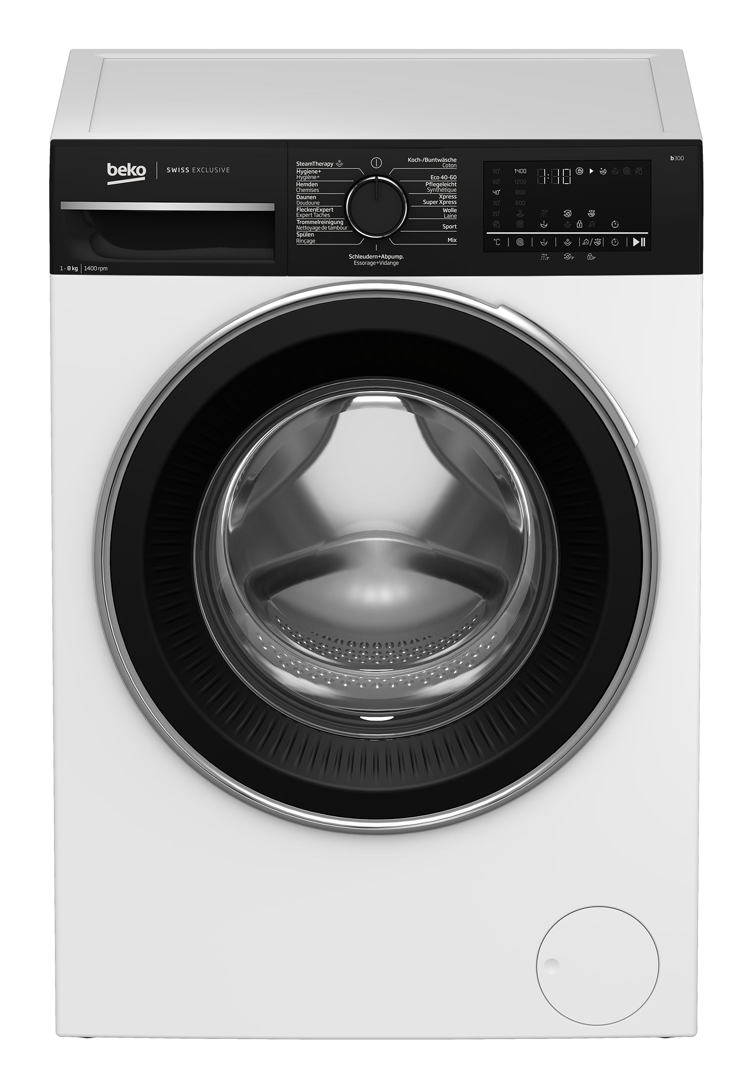 Beko Waschmaschine WM321 – 8 kg, 1400 U/min, 15 Programme – weiss