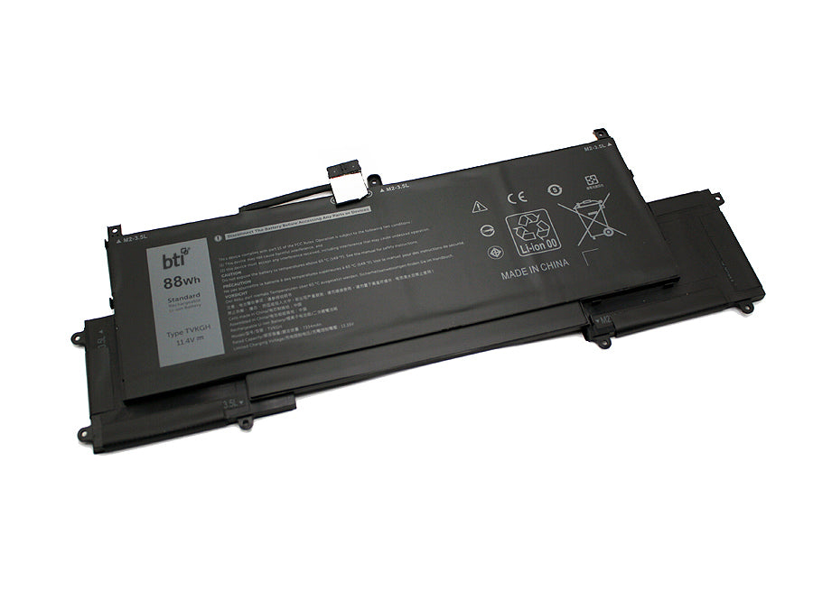 BTI Notebook-Akku – für Dell Latitude 9510 2-in-1 R – 88 Wh, 11,4 V (6 Zellen) – Schwarz