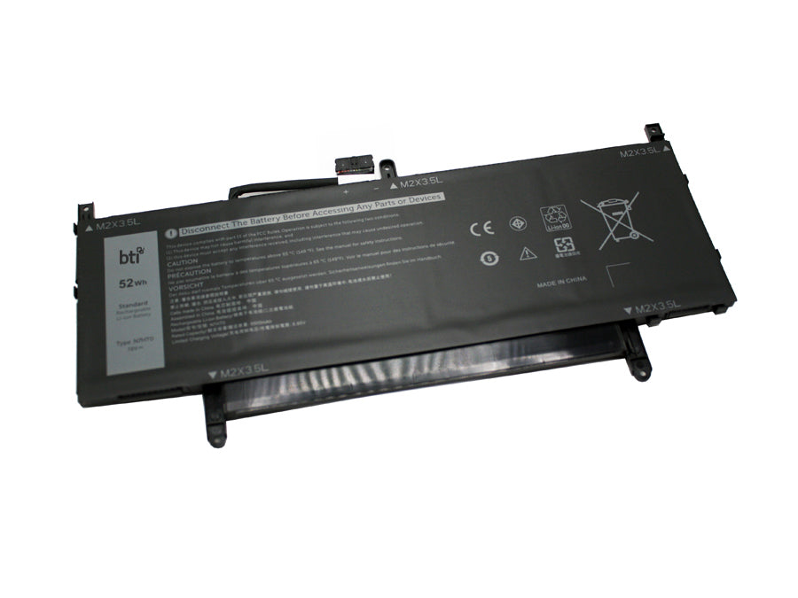 BTI Notebook-Akku – für Dell Latitude 9510 / 9510 2-in-1 – 52 Wh, 7,6 V (4 Zellen) – Schwarz
