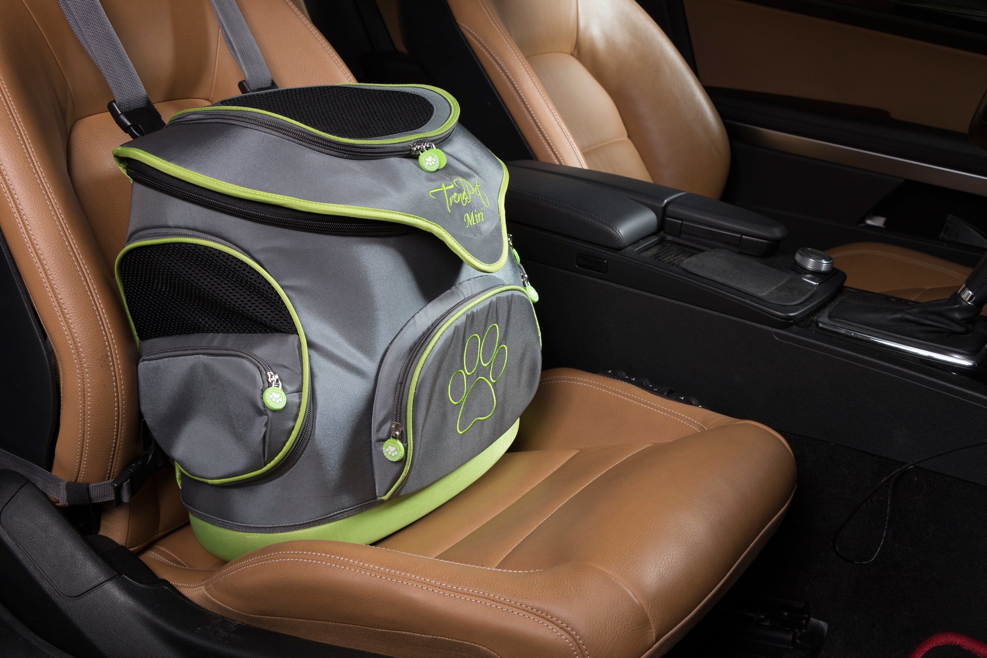 TrendPet Rucksack-Haustierträger – Toplader, mit Seitenfenstern, Grau, 500 × 470 × 310 mm