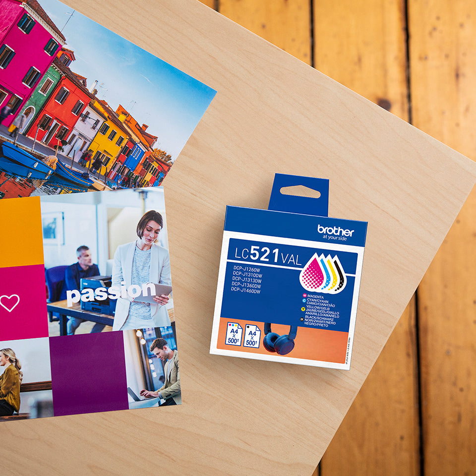 Brother Tintenpatronen-Multipack CMYK, 4er-Pack – für DCP-J1260W, DCP-J1310DW, DCP-J1360DW