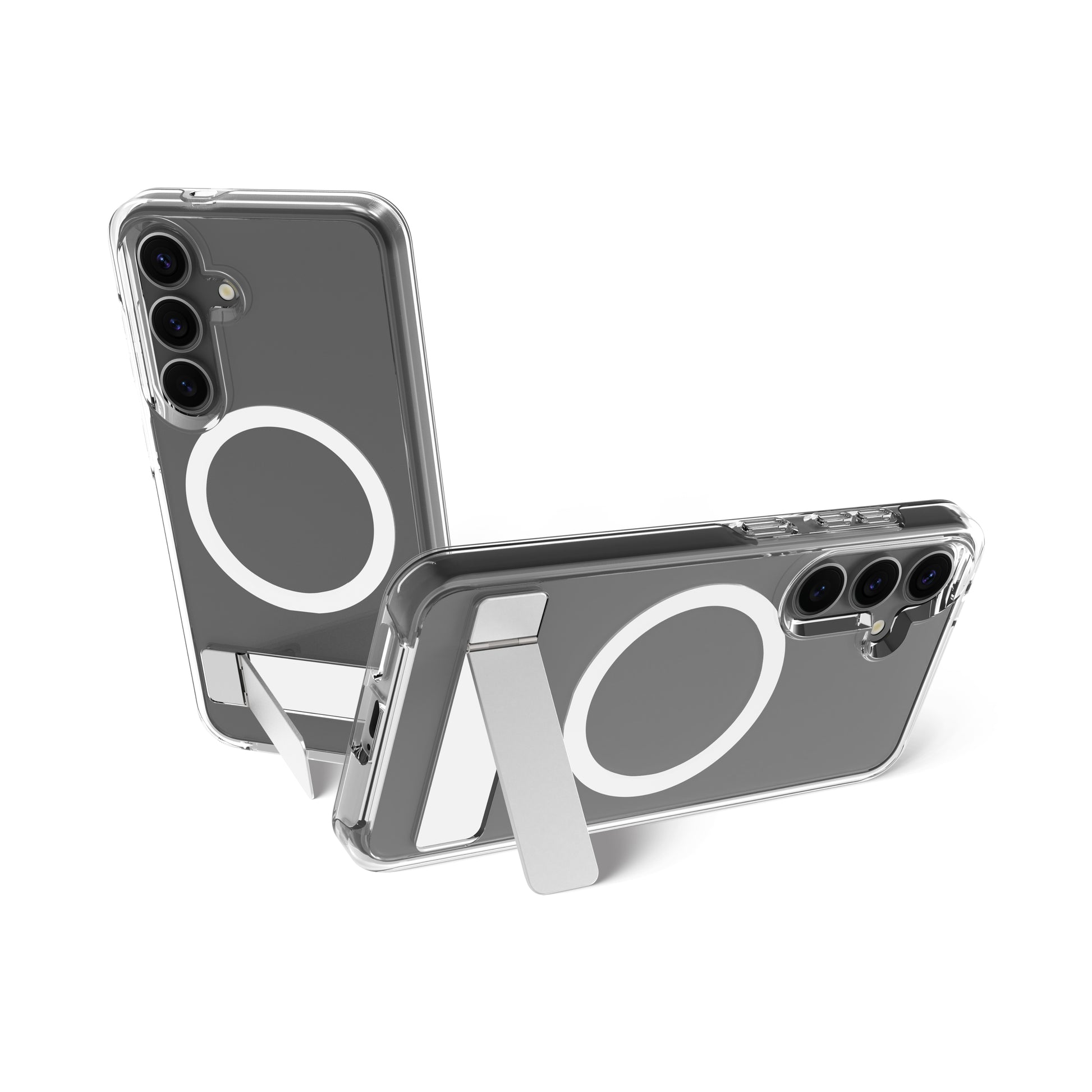 dbramante1928 Iceland Pro Qi2 Kick – Rückcover – für Samsung Galaxy S25, Transparent, bis 3 m Sturzsicher