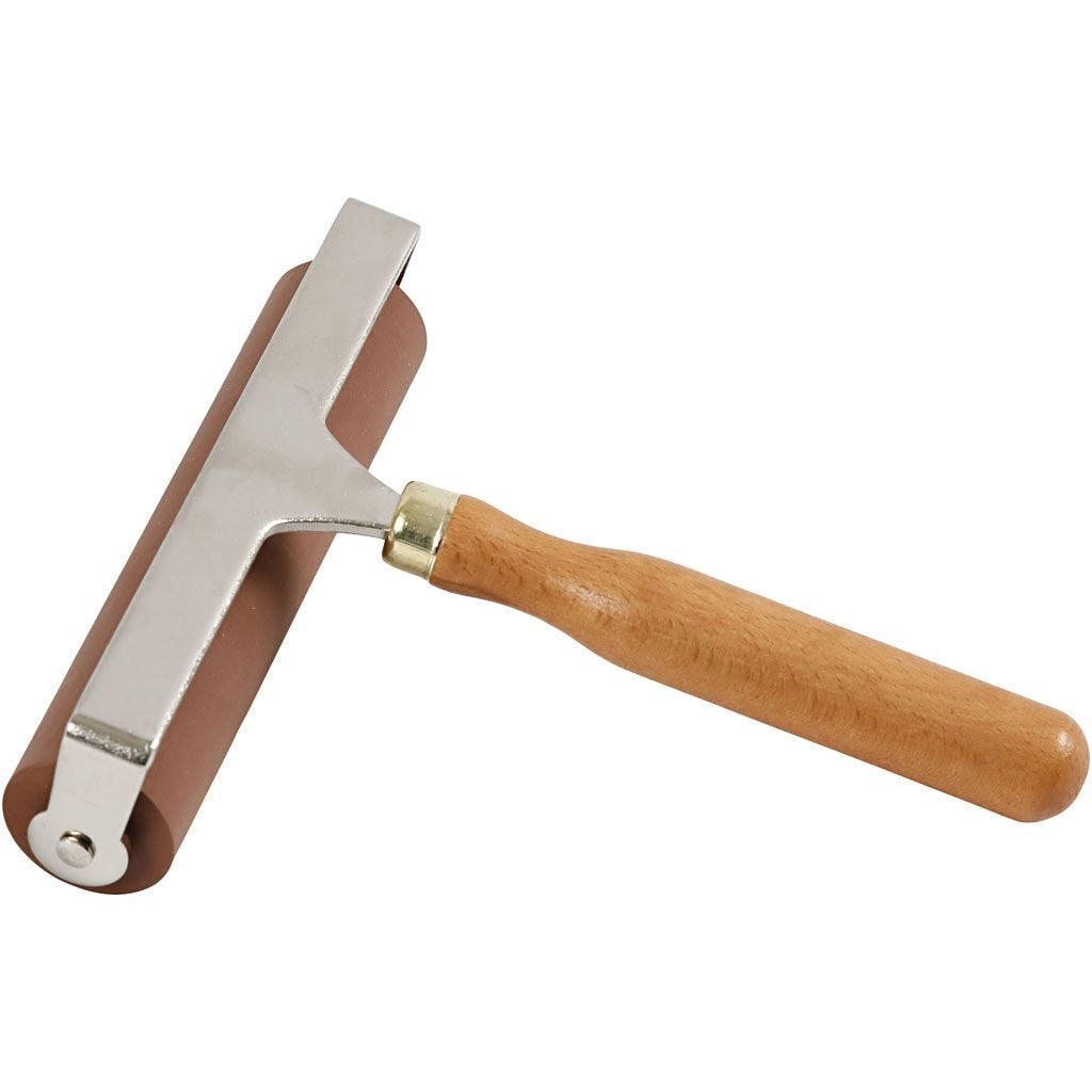 Creativ Company Linolwalze – Breite 147 mm, Kunststoff, Braun, Metallisch, 1 Stück, Ohne Motiv
