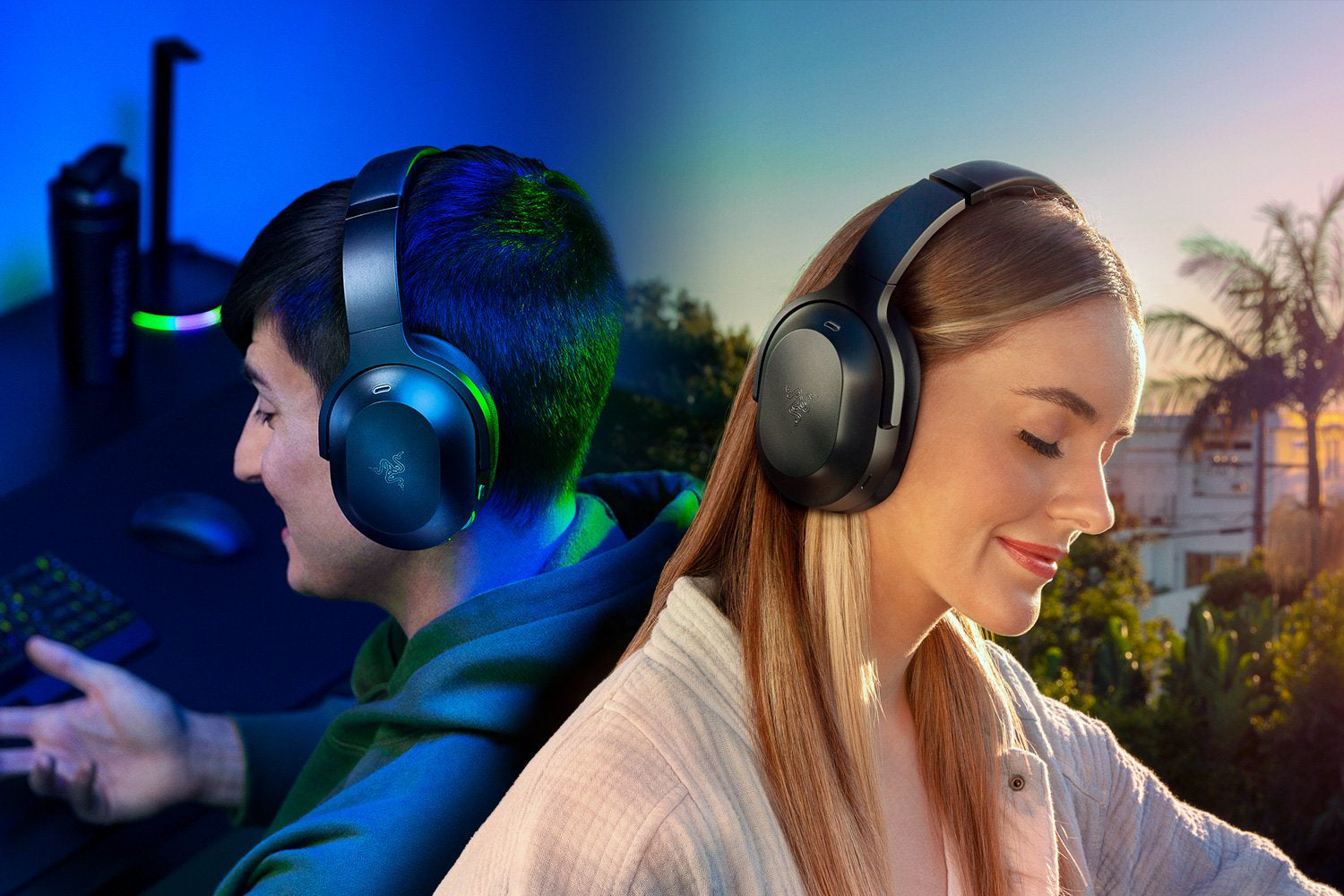 Razer Barracuda Pro Gaming-Headset – On-Ear, Stereo, Kabel + BT, ANC, Schwarz, BT 5.2