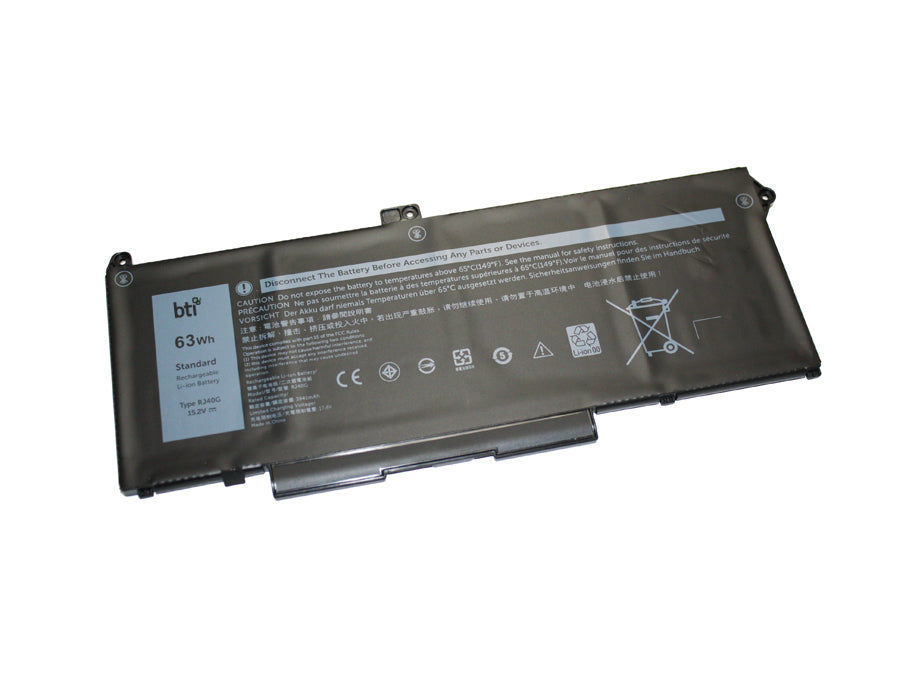 BTI Notebook-Akku – für Dell Latitude 5520 – 63 Wh, 15,2 V (4 Zellen) – Schwarz