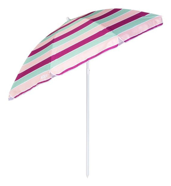 KOOR Sonnenschirm Lido – rund Ø 150 cm, faltbar, höhenverstellbar, mehrfarbig (hellorange, pink, mint), für Aussenbereich