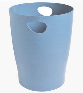 Exacompta Papierkorb – 15 l – Kunststoff (PP), rund – hellblau