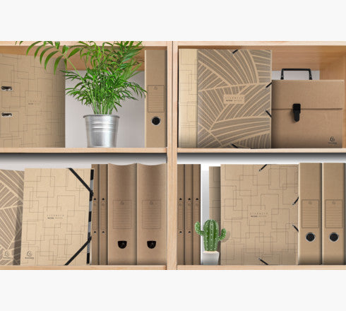 Exacompta Sammelmappe, für A4, Karton, braun, mit Lasche