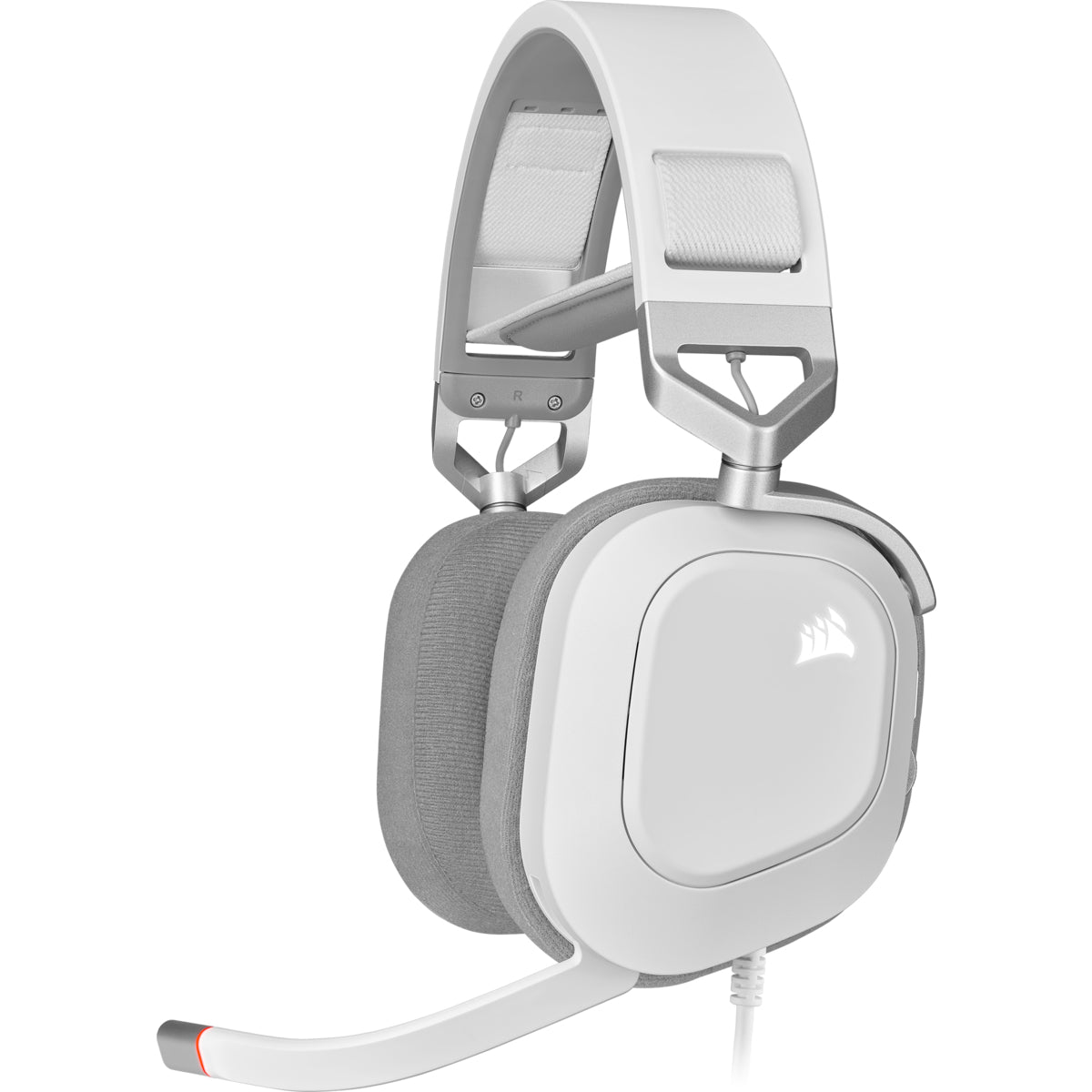 Corsair HS80 RGB – Over-Ear Gaming-Headset – USB-A, 7,1 Surround-Sound, Stummschaltung – Weiss