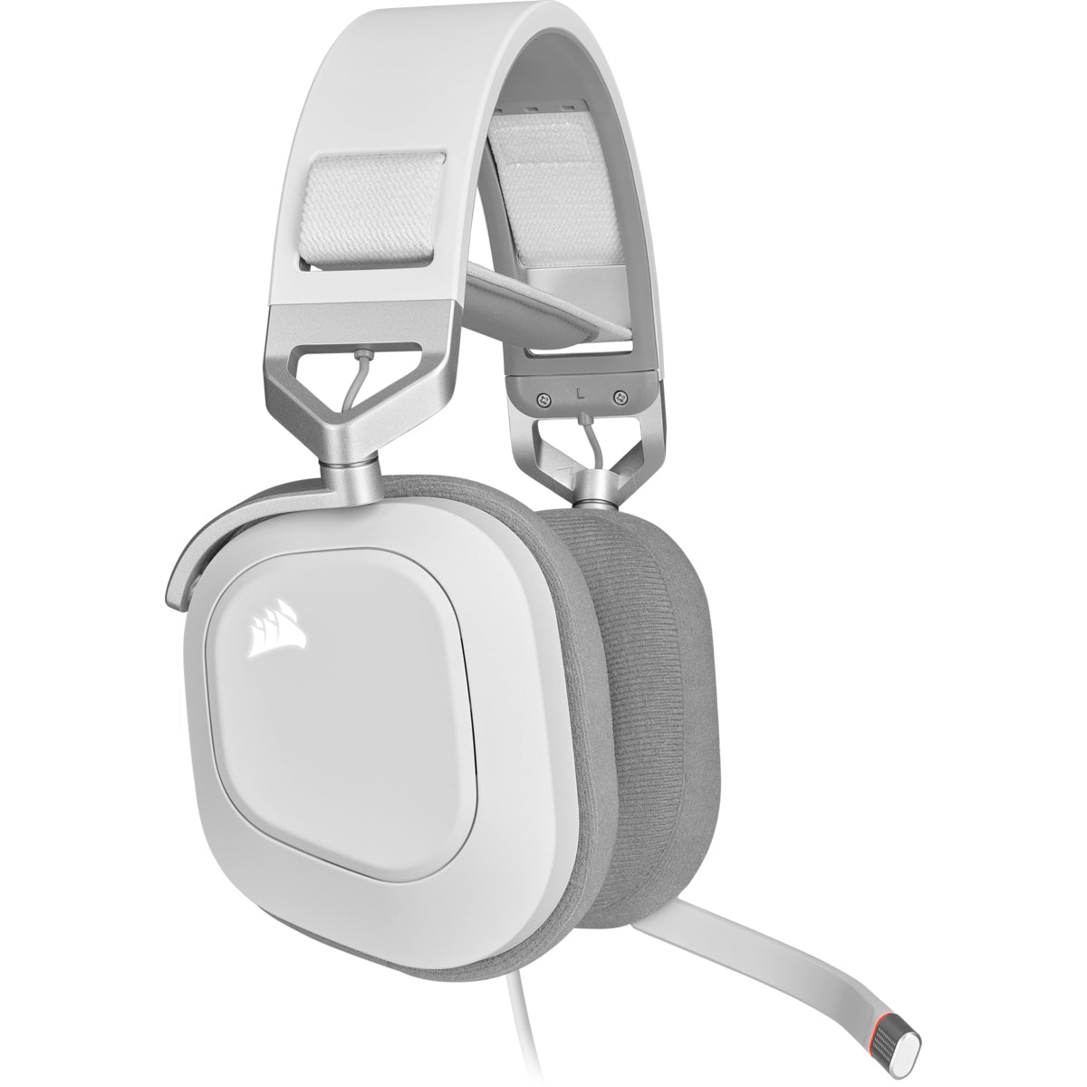 Corsair HS80 RGB – Over-Ear Gaming-Headset – USB-A, 7,1 Surround-Sound, Stummschaltung – Weiss