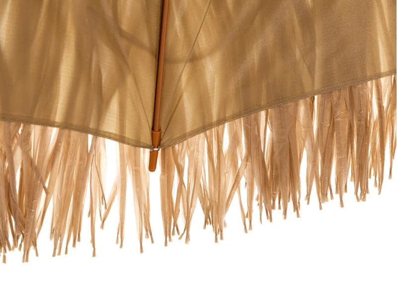 KOOR Strandschirm – Ø 150 cm – braun gemustert – höhenverstellbar
