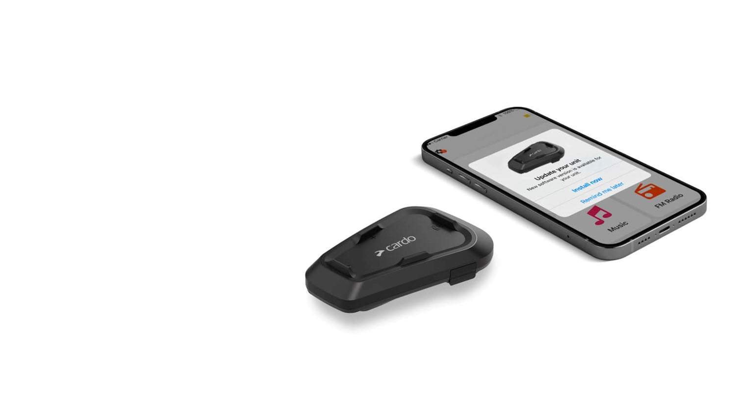 Cardo Spirit HD Single Freisprecheinrichtung – USB-C, Bluetooth 5.2 – für CE, UKCA – schwarz