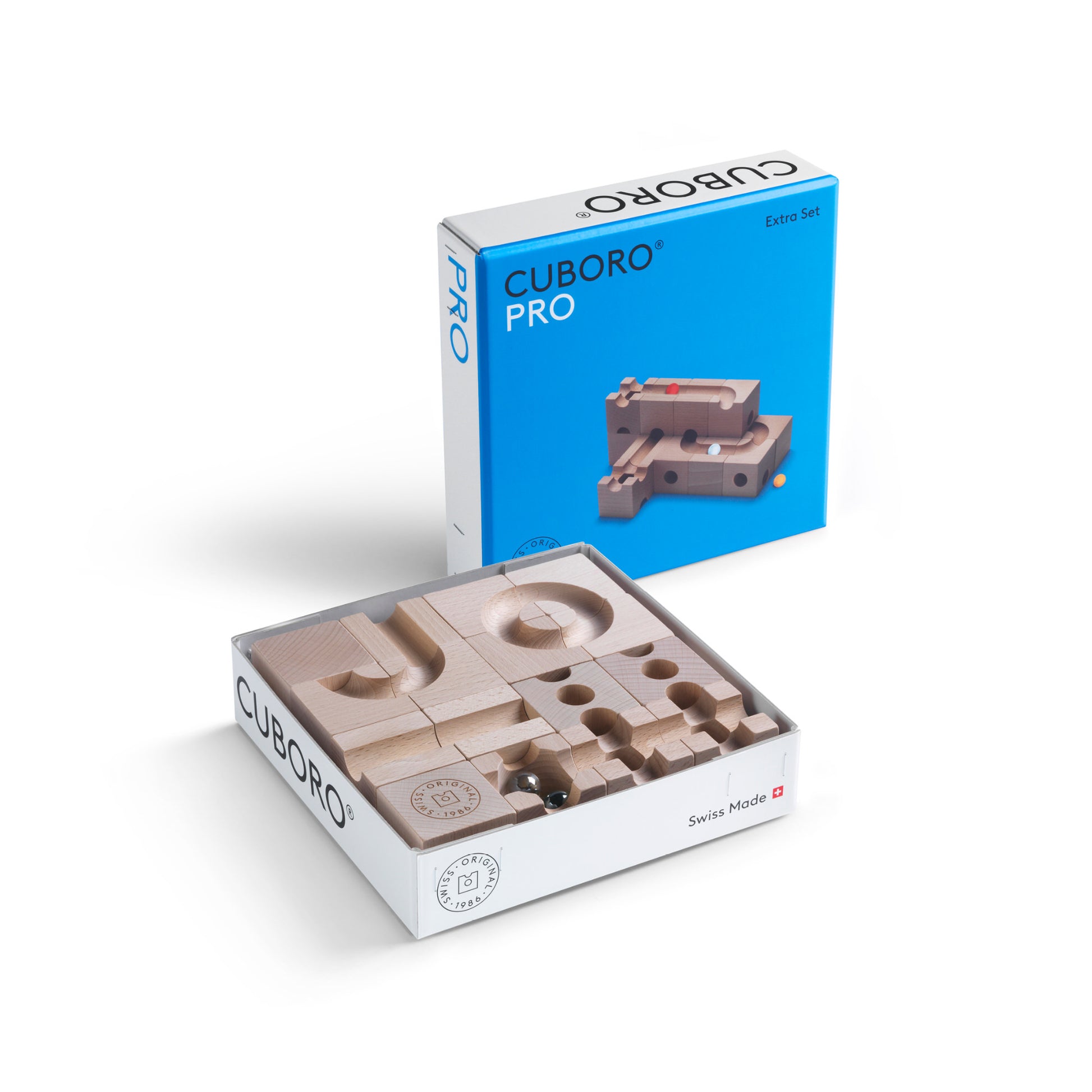 Cuboro PRO Murmelbahn – 21-teilig – ab 10 Jahren – Buche