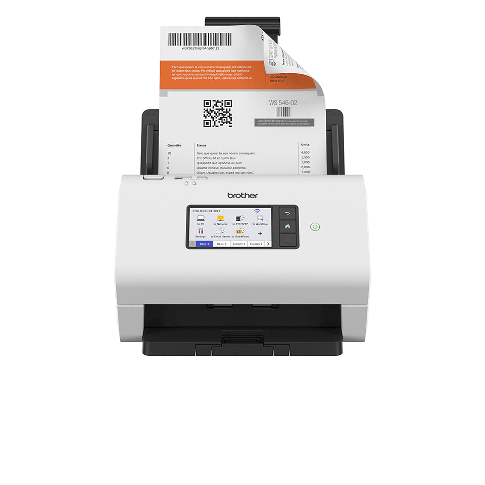 Brother Professioneller Desktop-Scanner – Dokumentenscanner, Duplex, WLAN, LAN