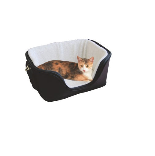 SwissPet Tiertransport-Tasche Sleepyway S – Frontlader, waschbar bis 30 °C – 420 × 290 × 330 mm – braun