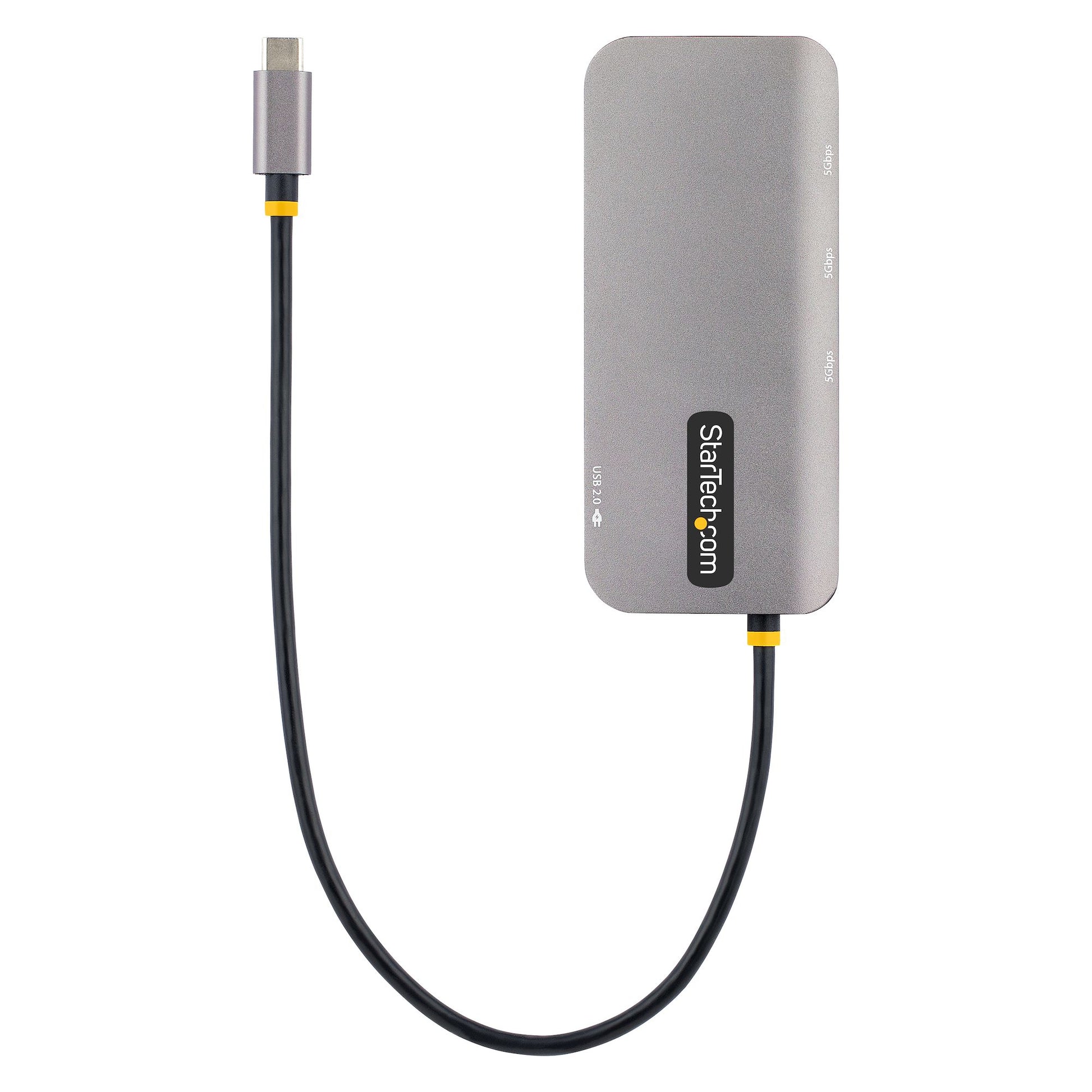 StarTech.com Multiport-Adapter – USB-C, 1× HDMI, 3× USB-A, 100 W PD, GbE, für Windows/Mac/ChromeOS