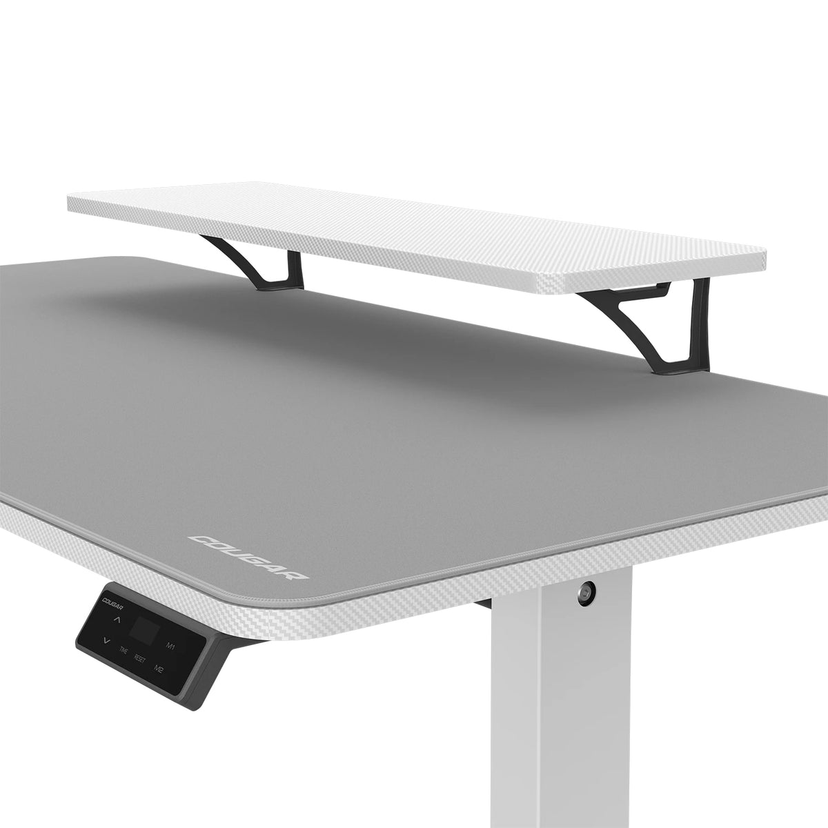 COUGAR Gaming COUGAR E-Star 140 – Höhenverstellbarer Tisch, 120 × 60 cm, elektrisch, 72–117 cm, 60 kg, Weiss