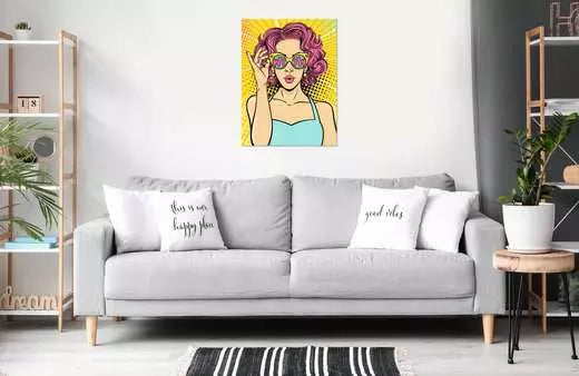 Ravensburger CreArt – Malen-nach-Zahlen-Set – PopArt Lady in Pink – 30 × 40 cm – ab 14 Jahren