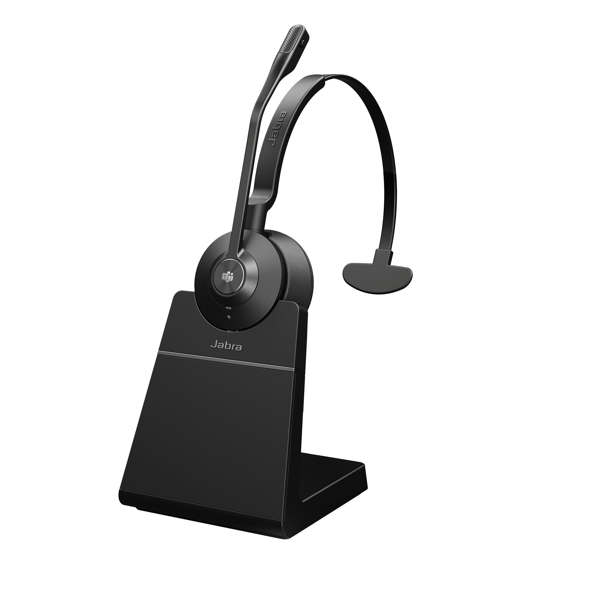 Jabra Engage 55 Office-Headset – On-Ear, Mono, BT, mit USB-A-Dongle, mit Ladestation, Schwarz/Titan