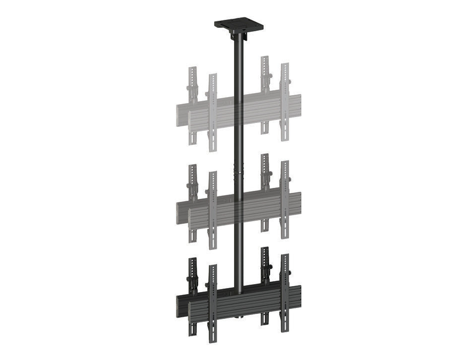 Multibrackets Pro MBC1UX2 – Deckenhalterung, für 2 Displays, neigbar, bis 65", VESA 600×400, bis 100 kg