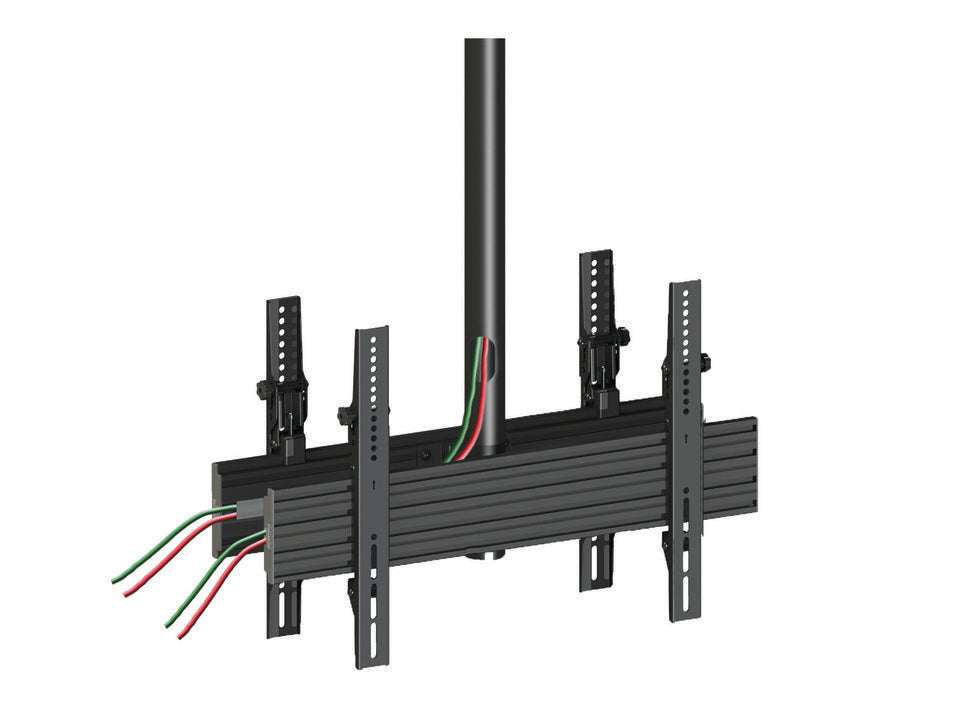 Multibrackets Pro MBC1UX2 – Deckenhalterung, für 2 Displays, neigbar, bis 65", VESA 600×400, bis 100 kg