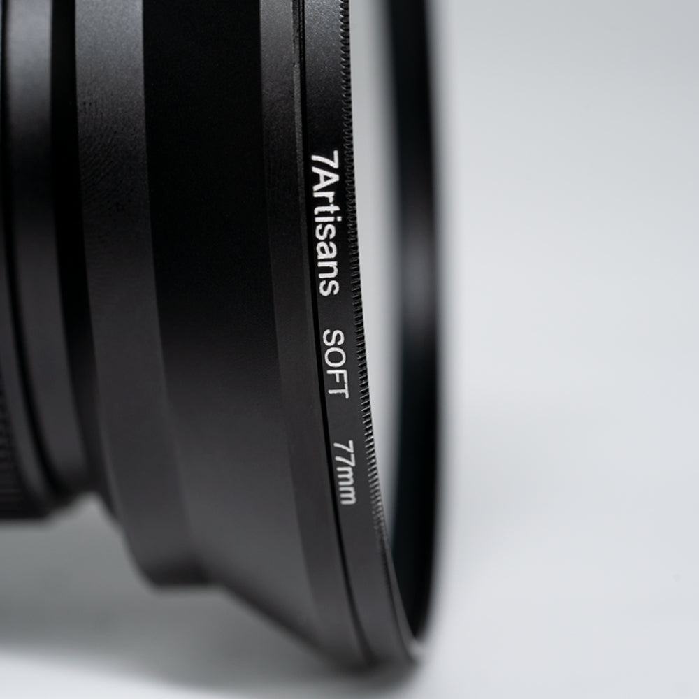 7Artisans SOFT-52mm Objektiv-Weichfilter – Aluminium/Glas – Transparent, Schwarz