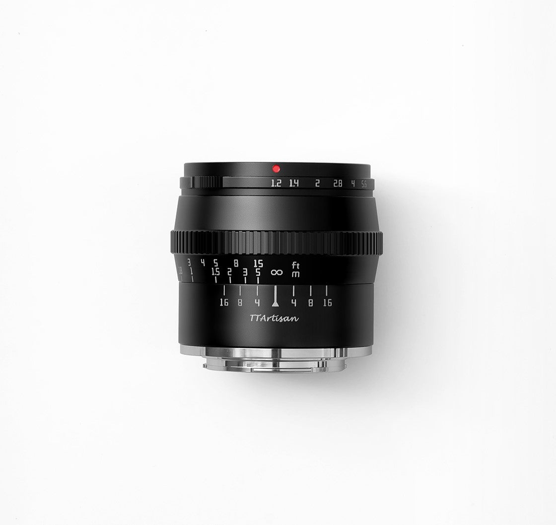 TTArtisan A06B-M 50mm f/1.2 MFT-Bajonett – manuelles Standardobjektiv – für Micro-Four-Thirds