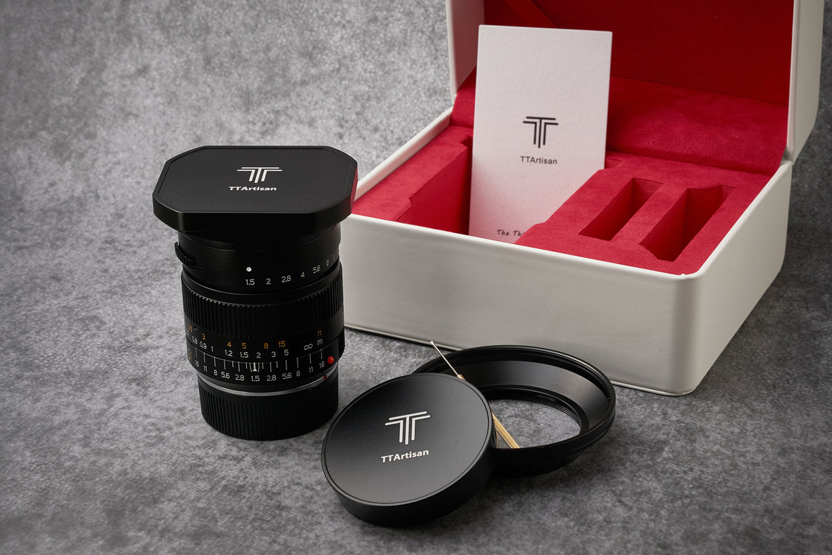 TTArtisan A03B-R 21mm f/1.5 RF-Objektiv – Vollformat – für Canon EOS R, RP, R5 – Schwarz