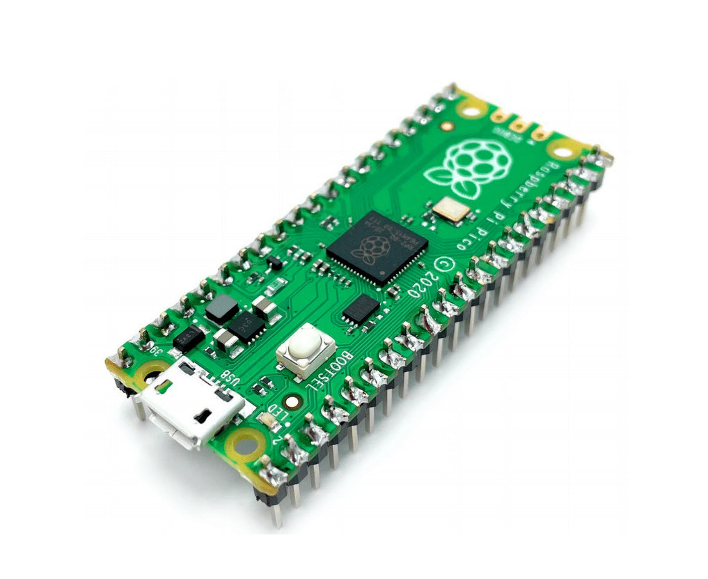 Raspberry Pi Pico – Entwicklungsboard – RP2040, 2 Kerne, 133 MHz, 2 MB Flash, 264 KB, 51×21 mm